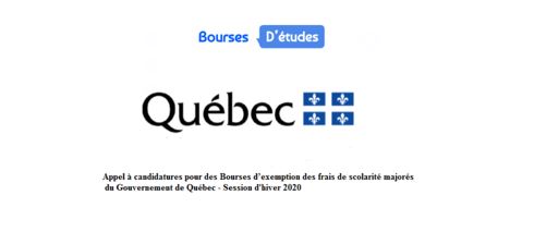 Appel A Candidatures Pour Des Bourses D Exemption Des Frais De Scolarite Majores Du Gouvernement De Quebec Session D Hiver 2020