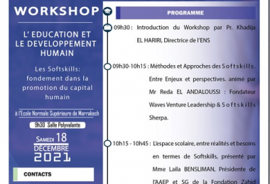 Programme du Workshop du 18-12-2021